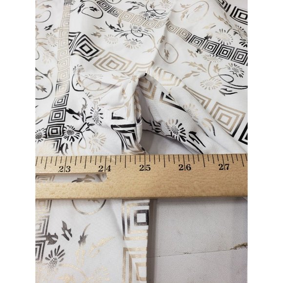 Deer Lady Mens Shirt Short Sleeve Collared Button Up Floral Print White Size XL - Picture 9 of 10